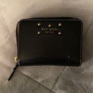 Kate spade black small wallet